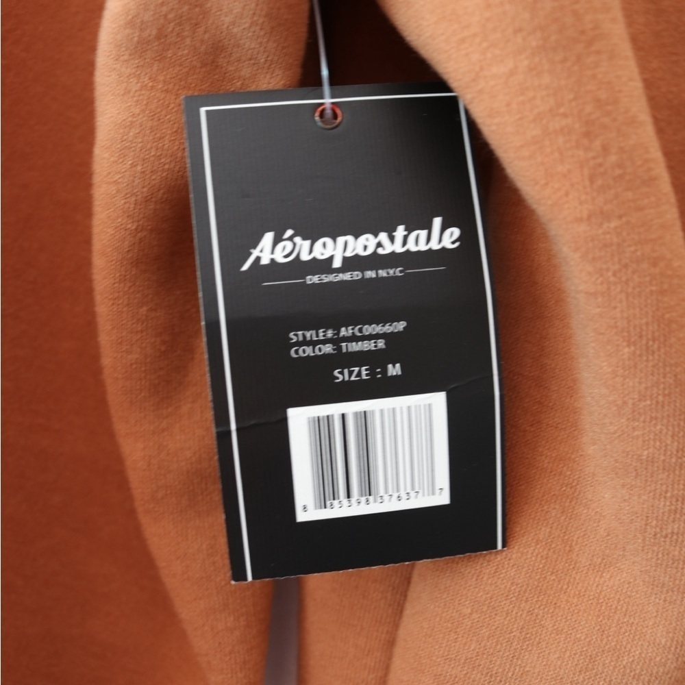 NWT Aeropostale Brown Crewneck Sweater with Collegiate Charm Sz M - Picture 4 of 4